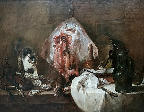 ジャン=バティスト・シャルダンの作品一覧・解説『食前の祈り』、『赤エイ』