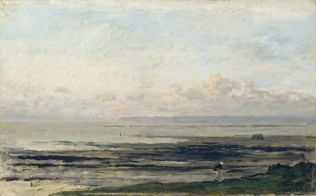 引き潮のビーチ